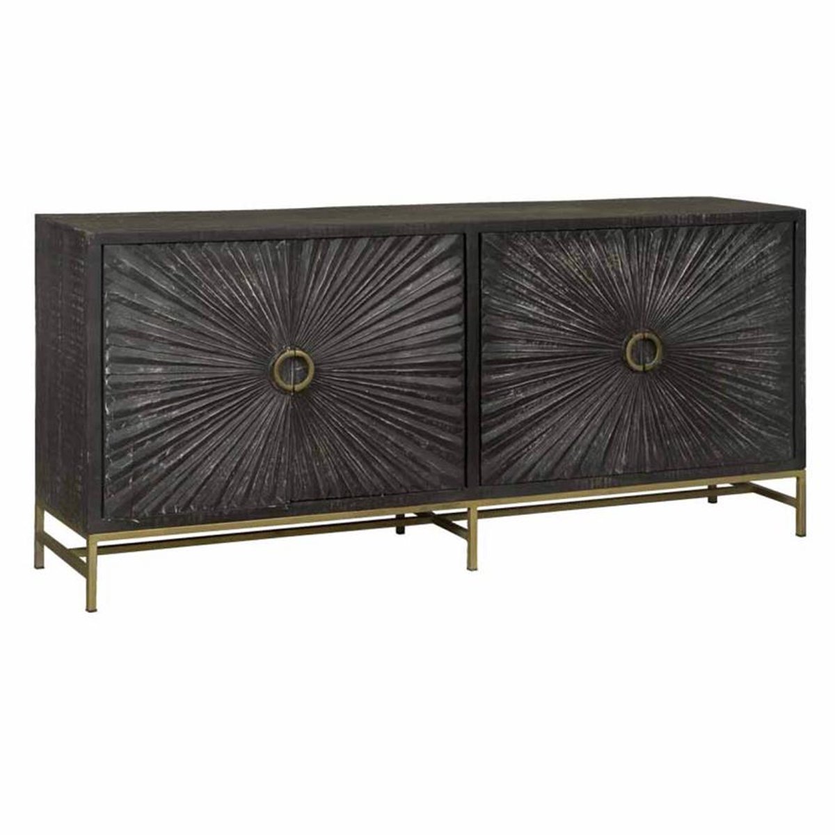 Tower Living Dressoir Serina - Zwart Hout - 200x45x90cm