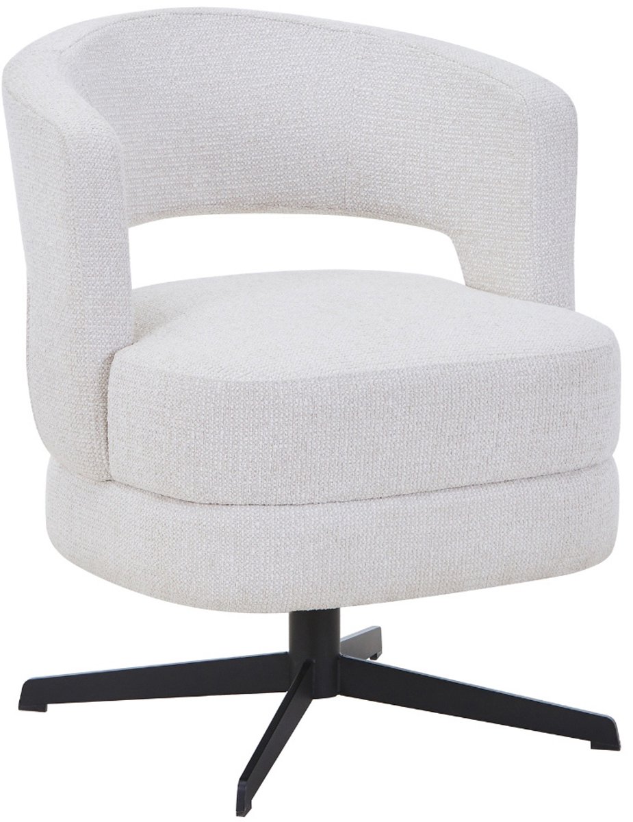 DÉJA Living Eetkamerstoel Lave - Beige - Draaibaar - Set van 2