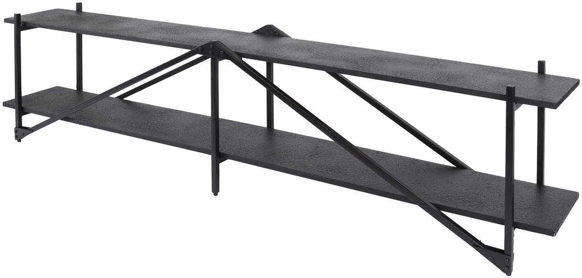Giga Meubel Tv-Meubel Piega - Zwart - 220x35x51cm