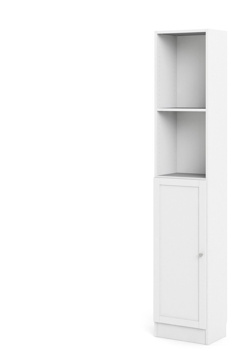 Giga Living Boekenkast Basic - Wit - 41x203cm