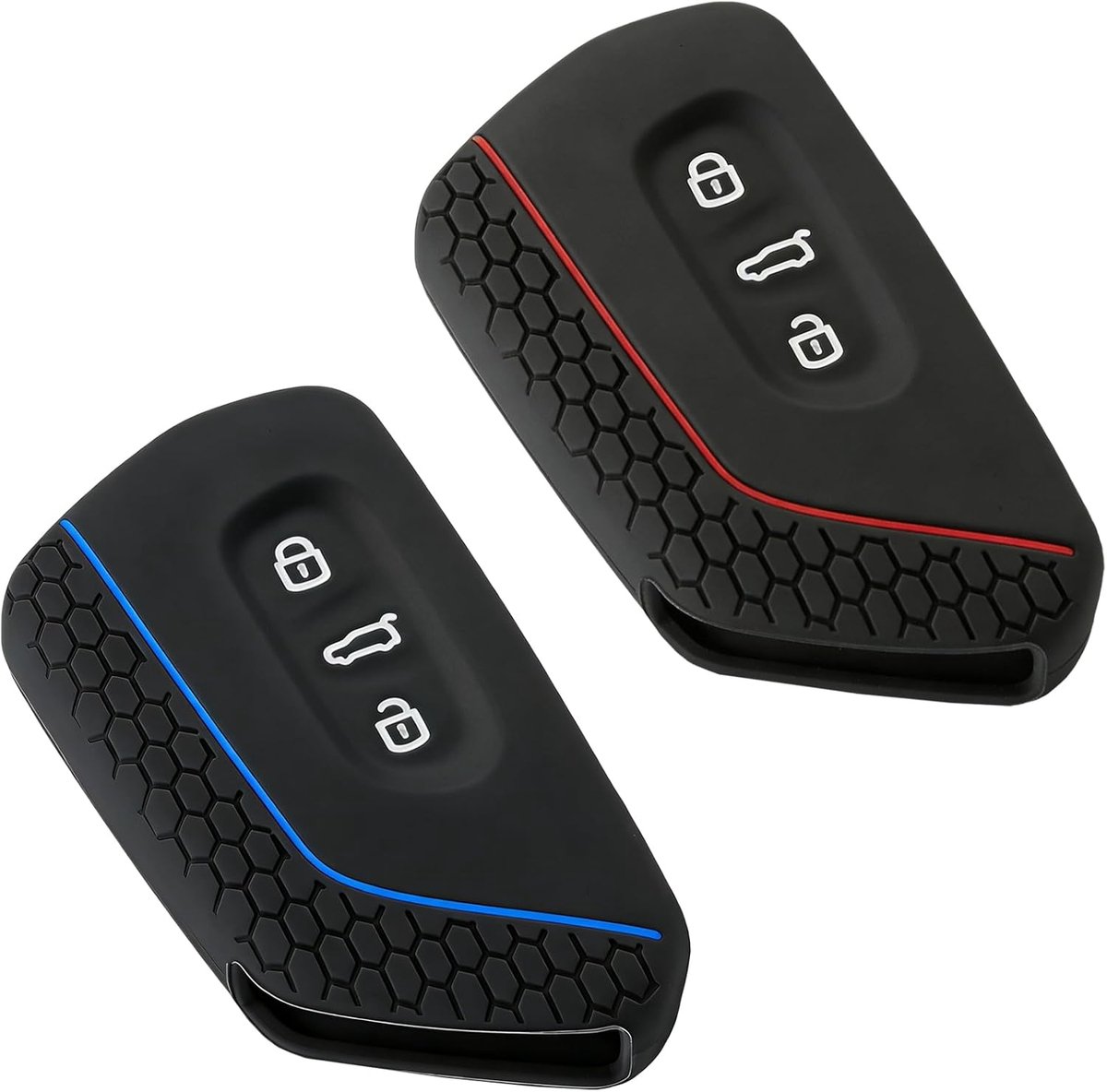 Autosleutelhoes 2 Stuks - Silicone - Zacht en Duurzaam - Bescherming voor VW en Skoda - ShopVlot