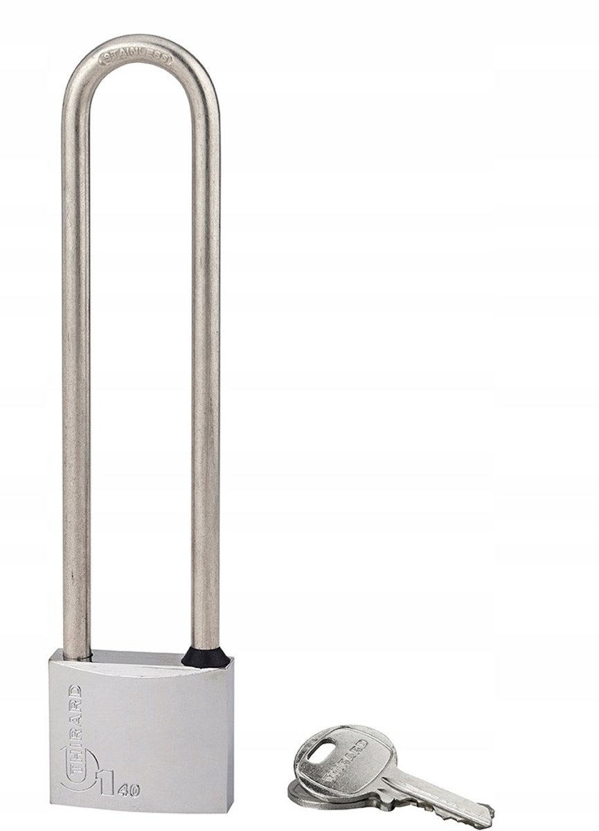 Thirard Hangslot 40mm met Lange Beugel - Messing & RVS