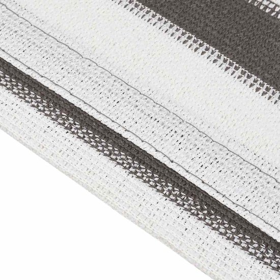 vidaXL - Tenttapijt - 250x200 - cm - antracietkleurig - en - wit van Vidaxl — afbeelding 3