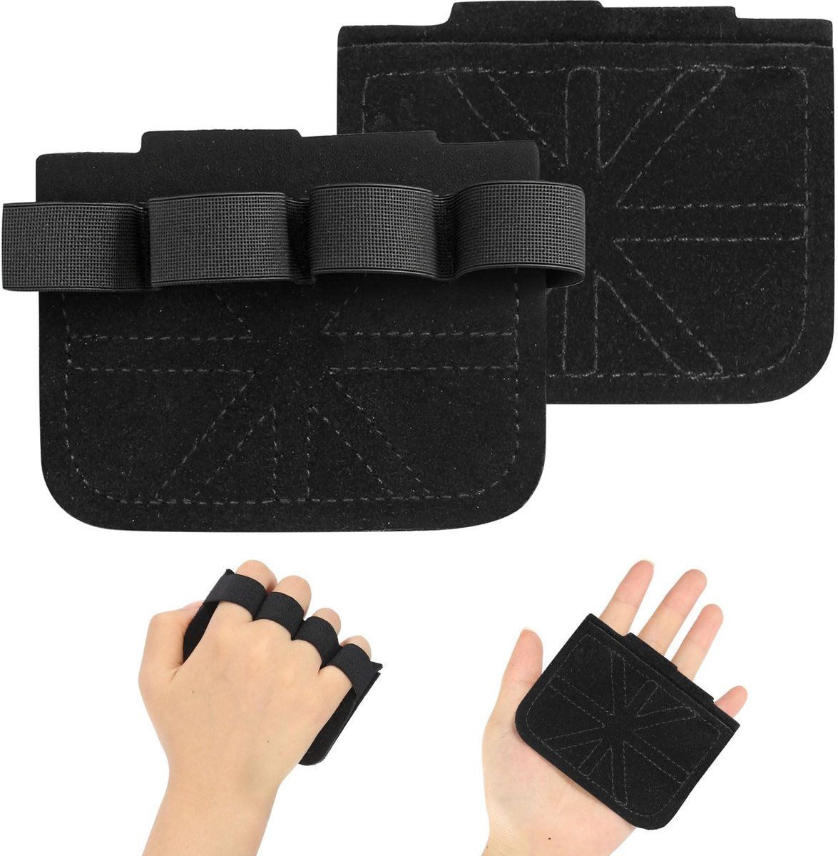Solidchoice - Zwarte Grip Pads voor Verbeterde Grip tijdens Training