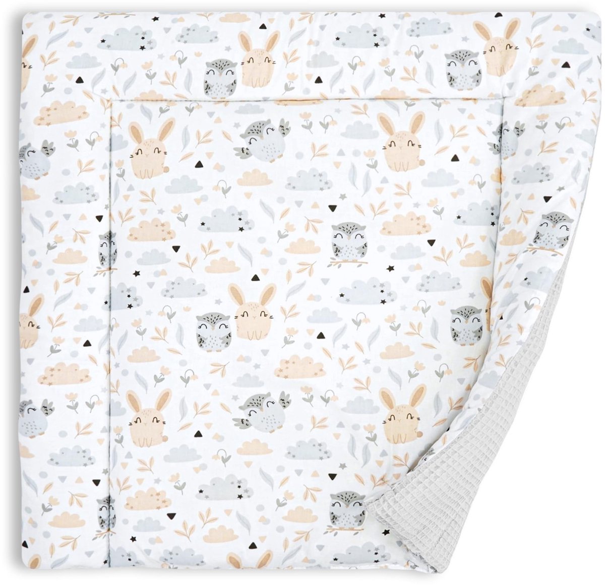 Solidchoice - Wasbaar Katoenen Verschoningsmatje voor Baby's 75x72 cm