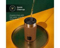 CHiATO milkPLAY Elektrische melkopschuimer - Bruin
