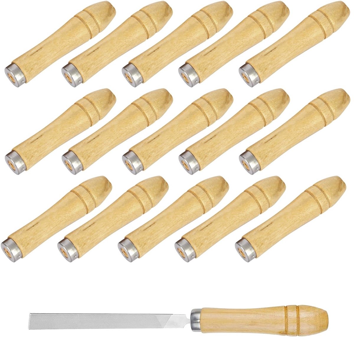 Solidchoice - Set van 15 Houten Handgrepen voor Vijl