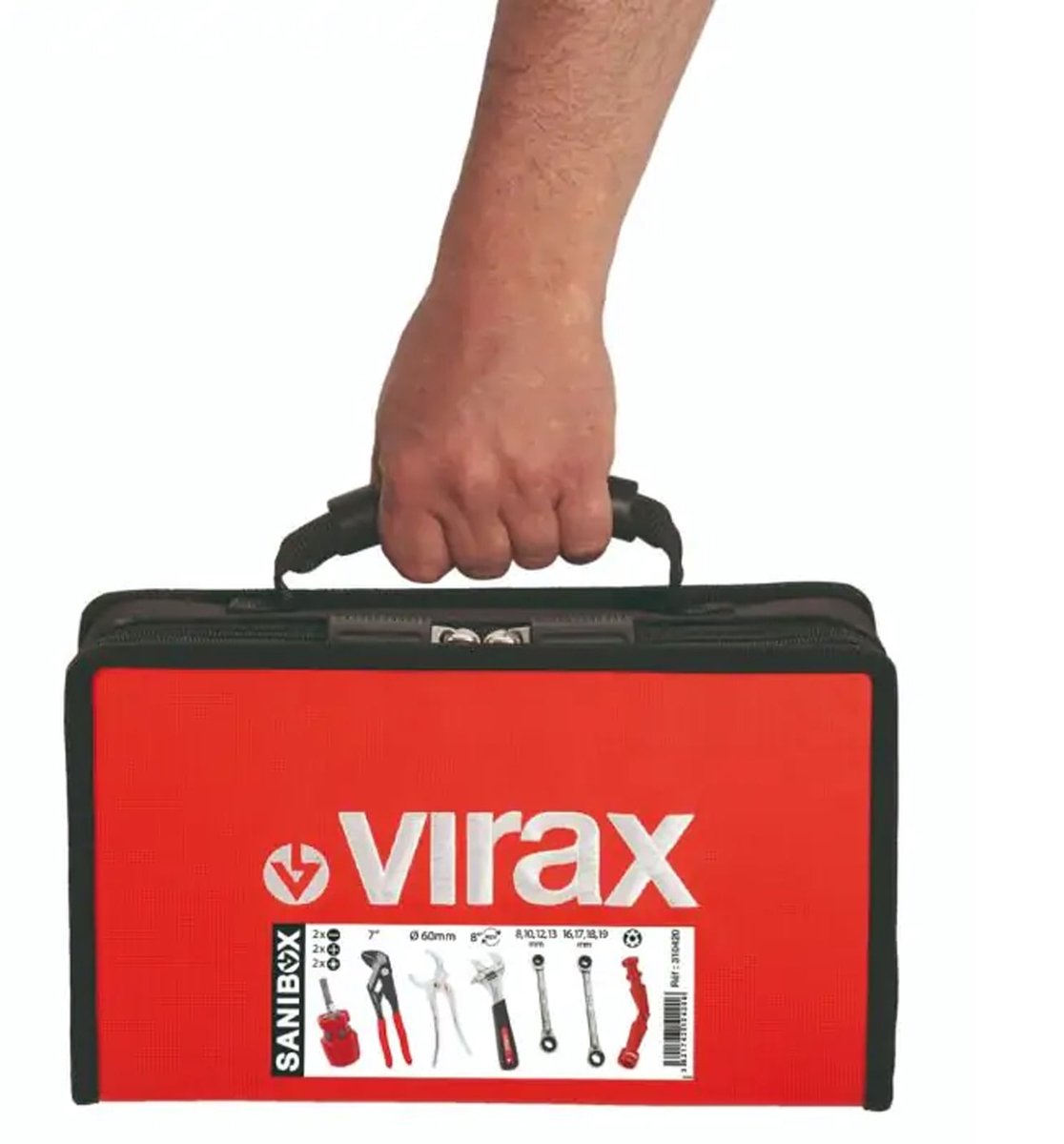 VIRAX Sanibox Handgereedschap Sanitair Set 7-delig - 310420