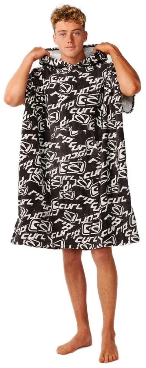Rip Curl Sessions Poncho Zwart