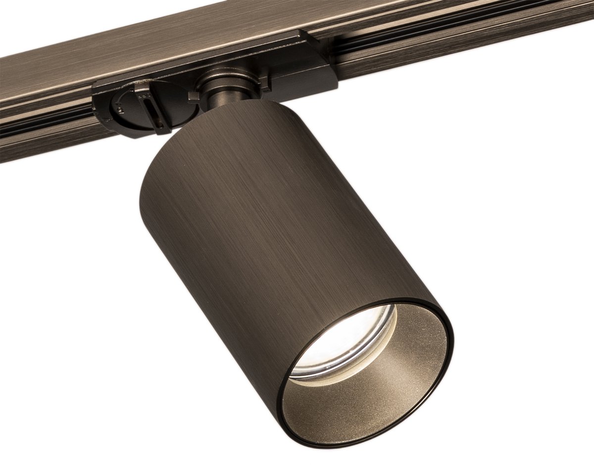 Lumidora Railspot 75821 - AREZZA - GU10 - Bruin-brons - Bruin - Metaal - ⌀ 6 cm