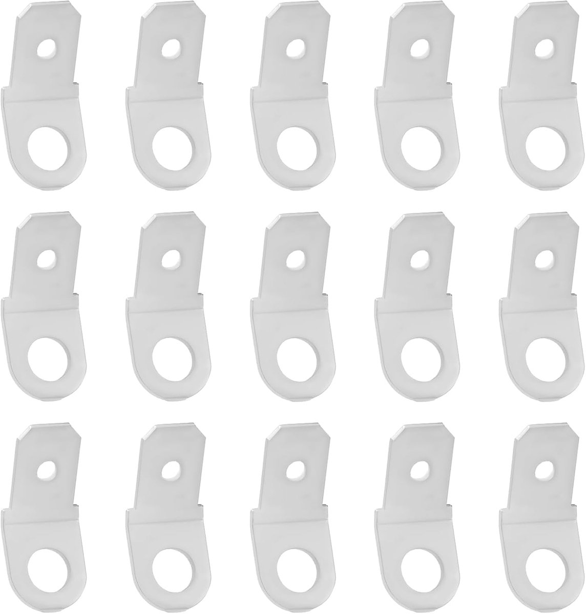 SnelShoppen - 100 Stuks M4 Aarde Connectoren 6.3mm Kabelschoenen Kramplugs Kaal Ø4.0mm Messing Gegalvaniseerd Niet Geïsoleerd Kabelterminal voor Auto