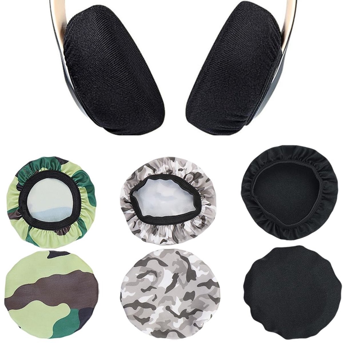 Solidchoice - Set van 6 Wasbare Hoofdband Covers voor Hoofdtelefoon