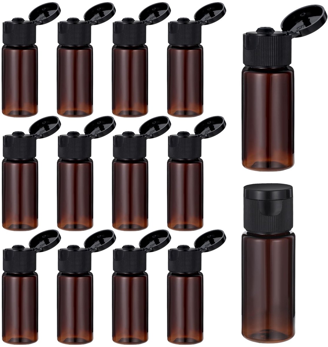Solidchoice - Set van 12 Plastic Reiskoffers voor Toiletten en Cosmetica