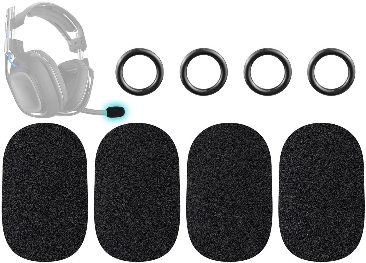 Solidchoice - Set van 4 Microfoonhoezen voor Hoofdtelefoons