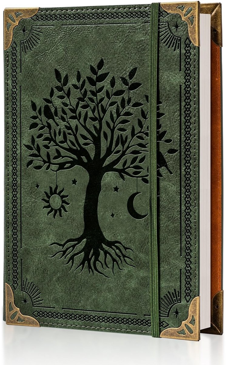 Solidchoice - A5 Lederen Binder met Hervulbare Pagina's