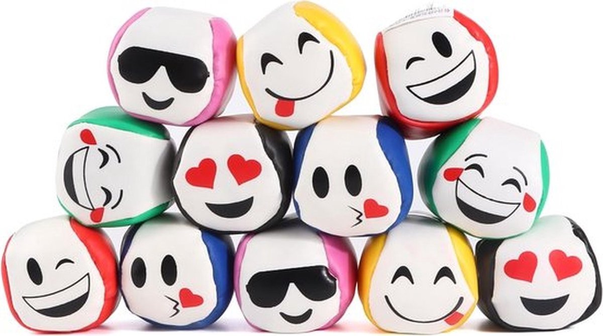 Set van 12 Juggling Balls van 5 cm voor Beginners en Kinderen, Duurzame Zachte PU Lederen Jongleerballen voor Volwassenen, Ideaal voor Training en Vermaak