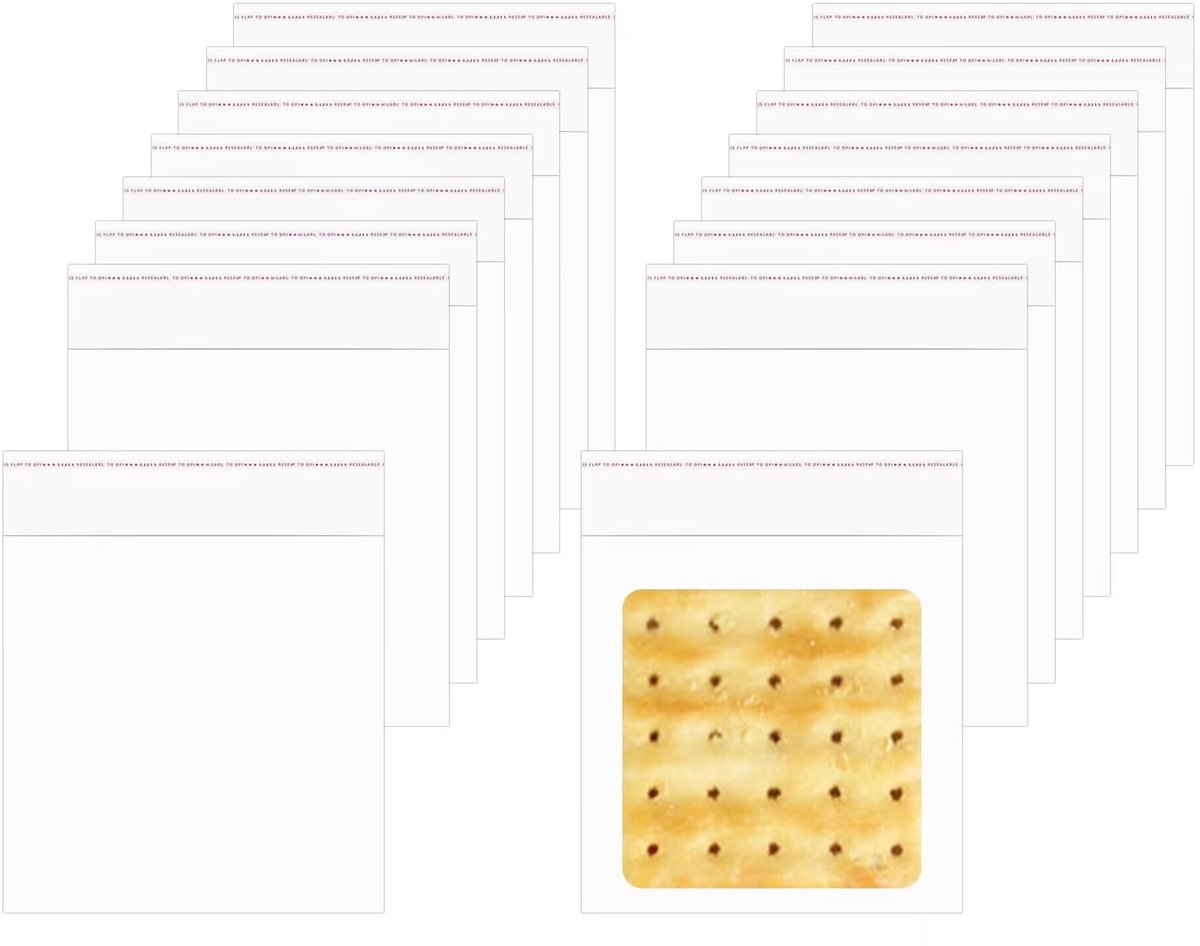 Solidchoice - 200 Stuks Resealable Cello Pouches voor Verpakking