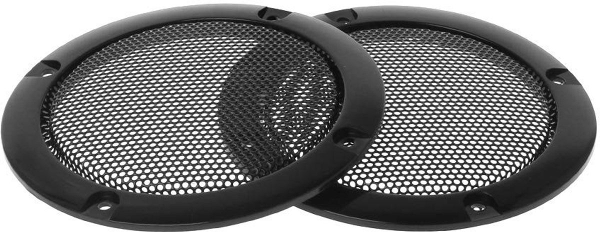 Solidchoice - 2 Stuks Stalen Roosters voor Subwoofers, 7.5 cm