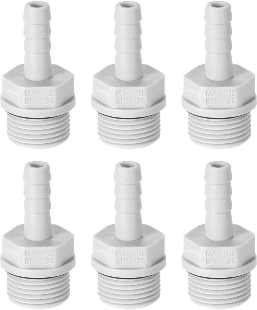 Solidchoice - Set van 6 PVC Slangverbindingen voor Tuin en Huishoudelijk Gebruik