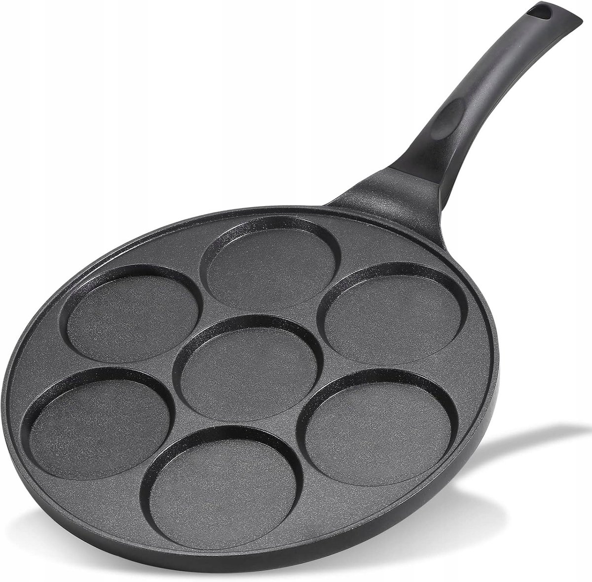 Merkloze 7-in-1 Pannenkoekenpan 26cm, Zwart, Anti-aanbak