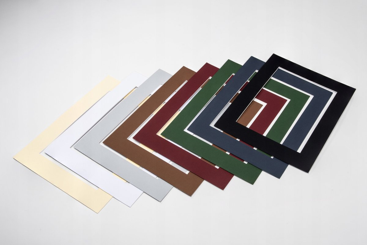 Mat 40x50 cm, venster 30x40 cm - 7 kleuren