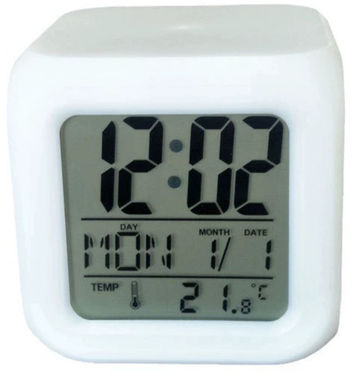 Digitale Thermometer & Hygrometer – Zwart – Met Wekker & Datum – Comfortindicator – 3 Plaatsingsopties