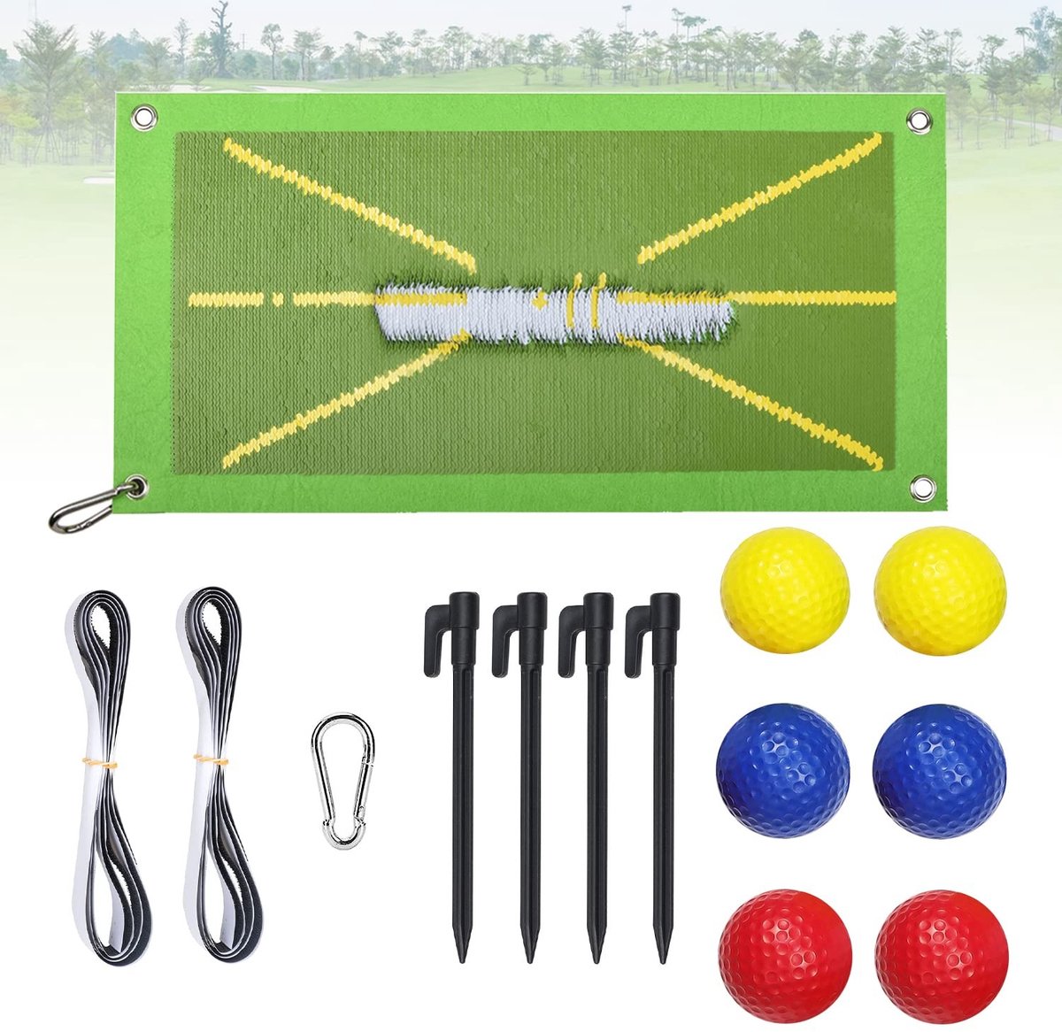 Solidchoice - 14-delige Golf Training Mat Set voor Swing Detectie