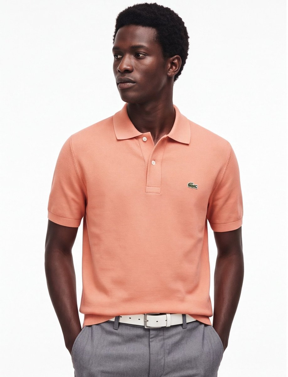 Lacoste poloshirt korte mouw oranje