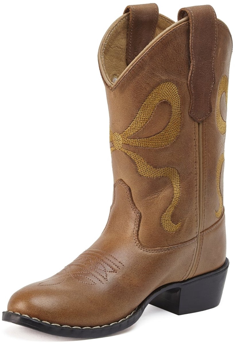Bootstock Bow Cowboylaarzen - Kinderen - Goud - Leer