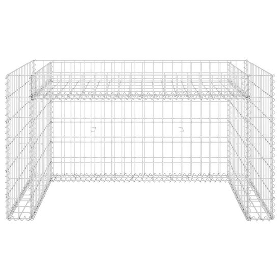 vidaXL - Grasmaaieroverkapping - met - plantenbak - 110x80x60cm - staaldraad van VidaXL — afbeelding 4