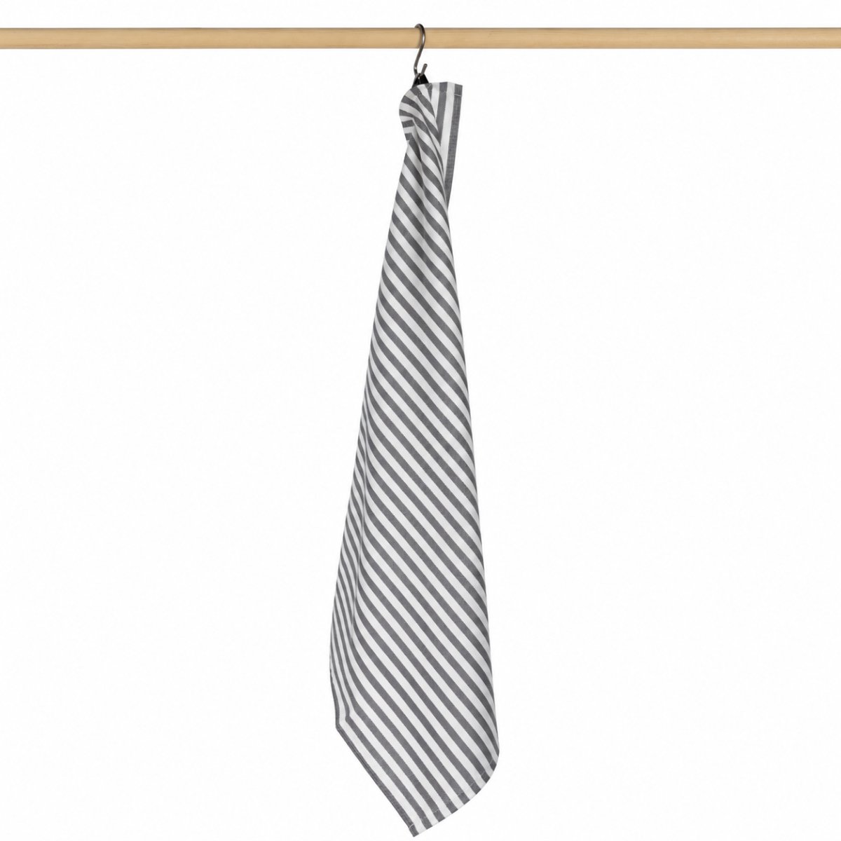 Jorzolino Theedoek Streep Grey 65x65