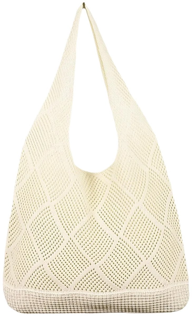 Solidchoice - Strandtas voor Dames met Gehaakt Ontwerp