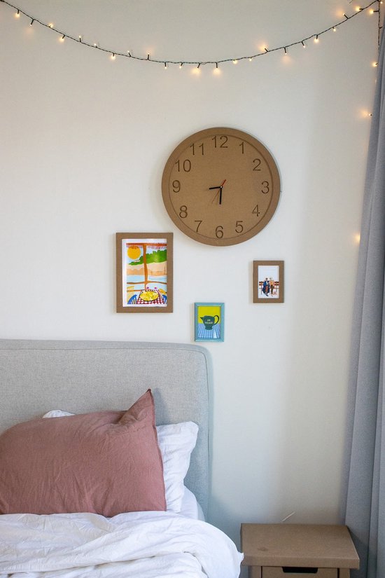 Kartonnen klok - 50 cm - Kartent van Merkloos — afbeelding 5