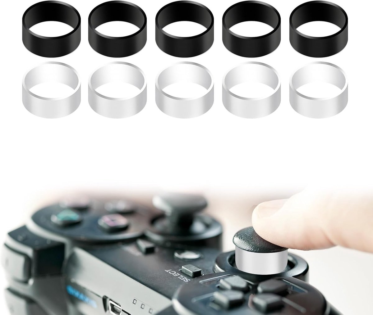 10pcs Joystick Protector, Silicone Invisible Joystick Protection Ring Compatible with Steam Deck PS5 PS4 Game - ShopVlot