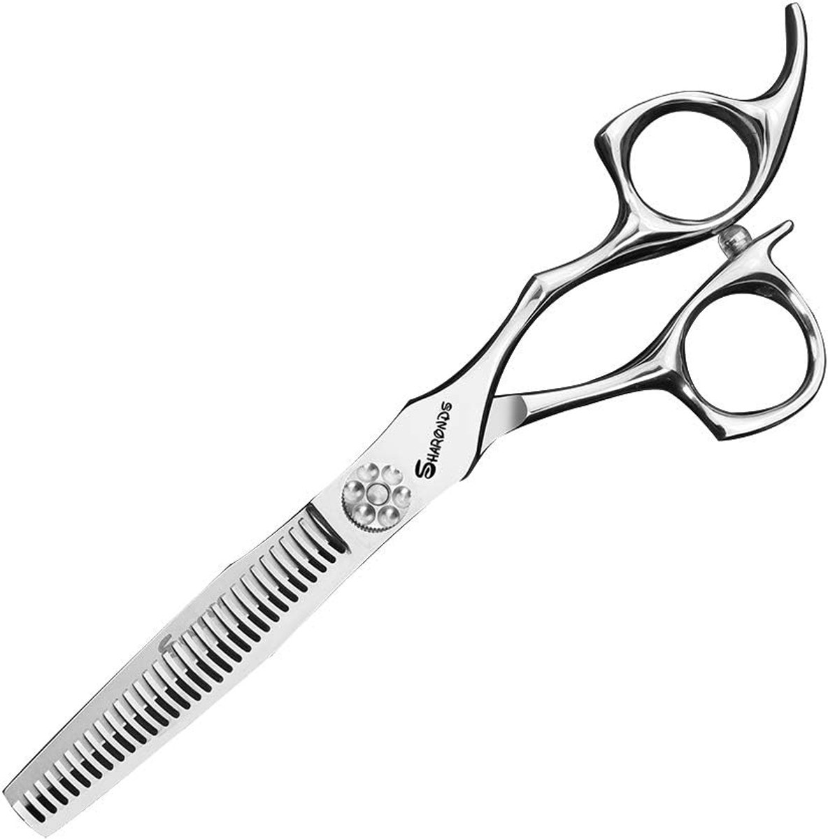 Sharonds 6" Hair Cutter Scissors Set Professional Hairdressing Scissors Barber Tools Set + Scissors Box Comb Adjuster - ShopVlot