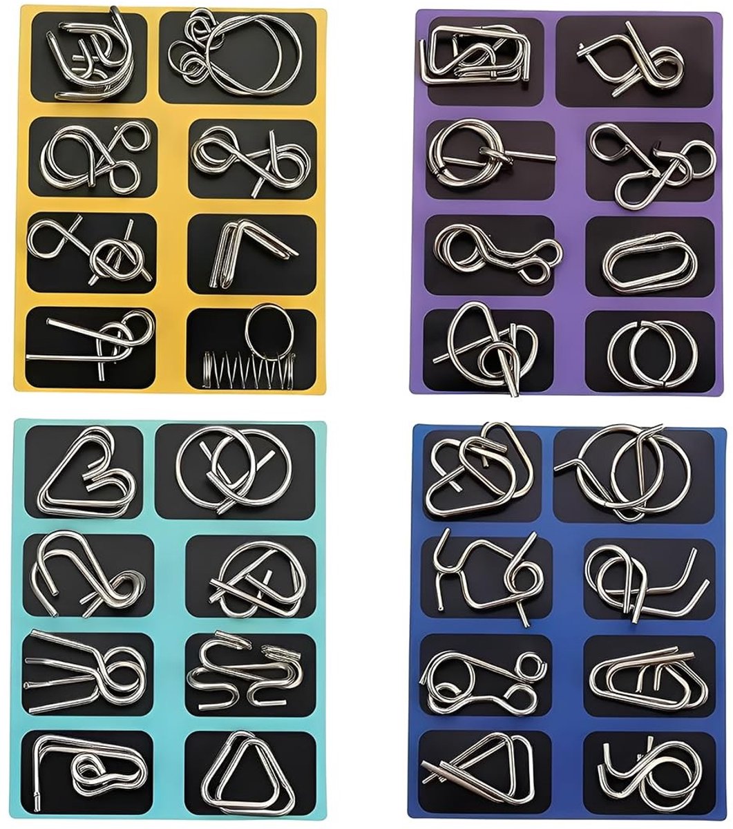 Solidchoice - 32-delige Metalen Puzzelset voor Volwassenen