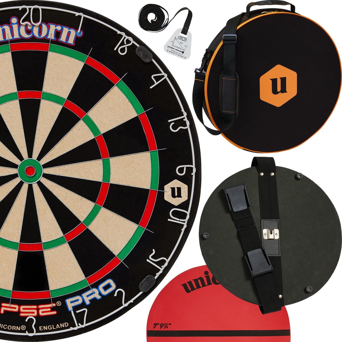 Solidchoice - Dartbord met Draagtas en Ochemat