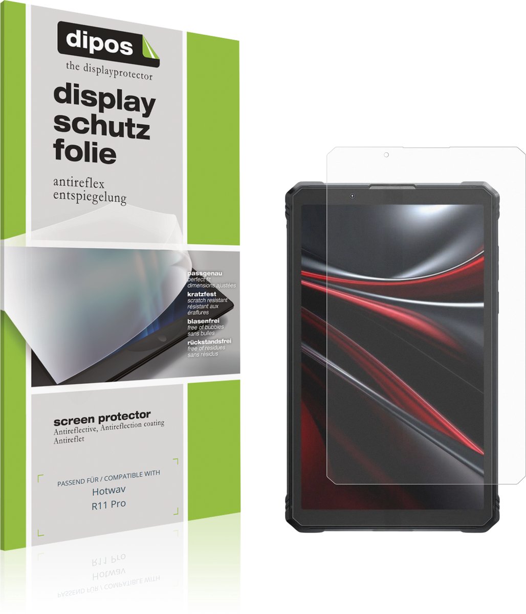 dipos – 2x Matte Beschermfolie geschikt voor Hotwav R11 Pro | Krasbestendige & antireflecterende Screenprotector Ultra-Thin