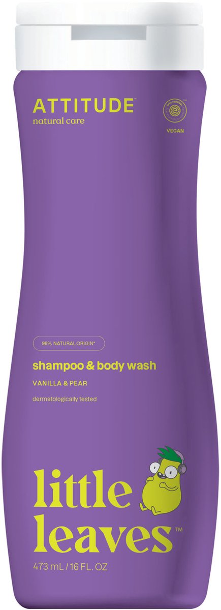 Attitude Little Leaves - 2-in-1 Shampoo - Vanille & Peer