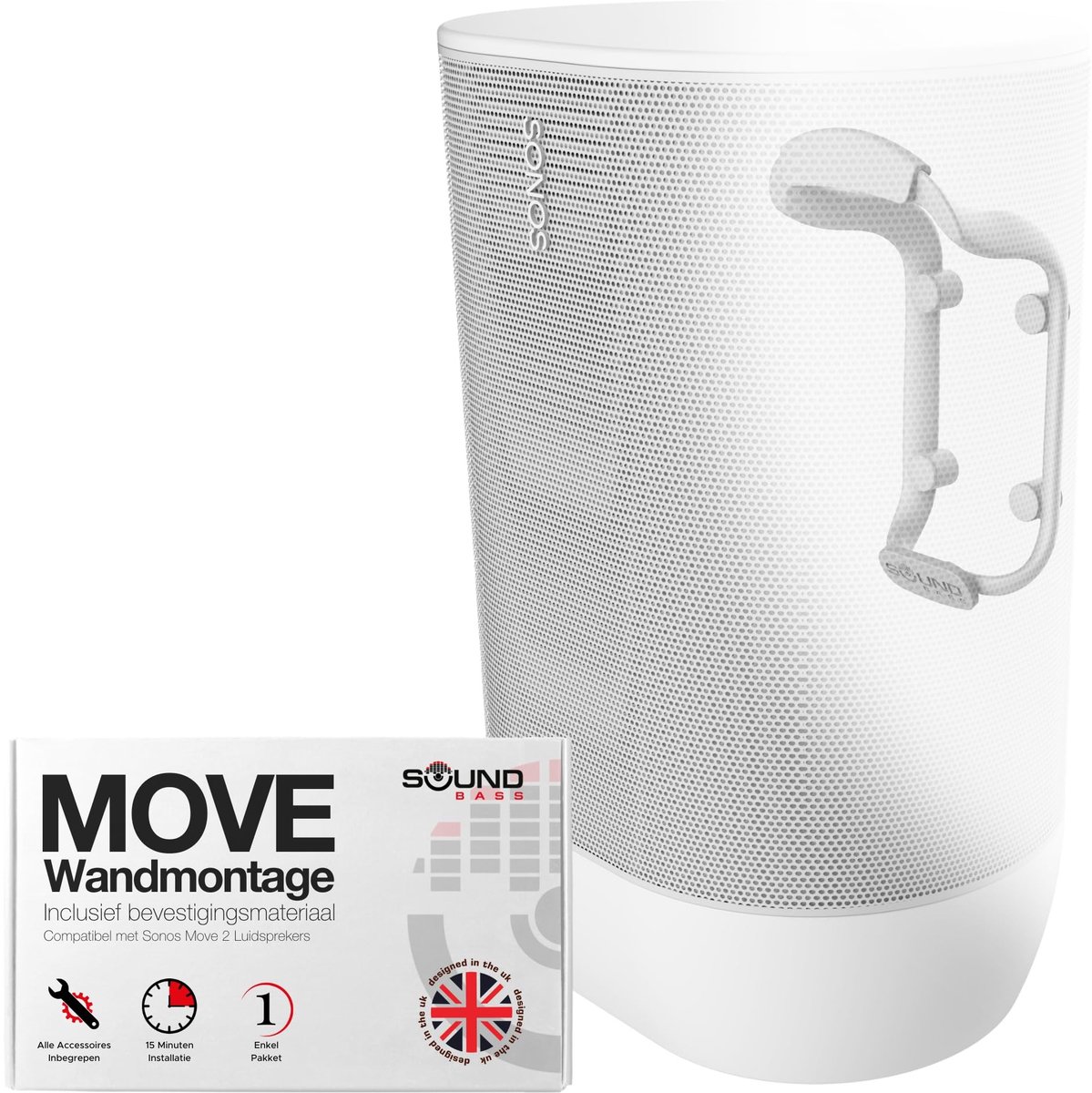 Solidchoice - Muurbeugel voor Sonos Move en Move 2 Luidsprekers