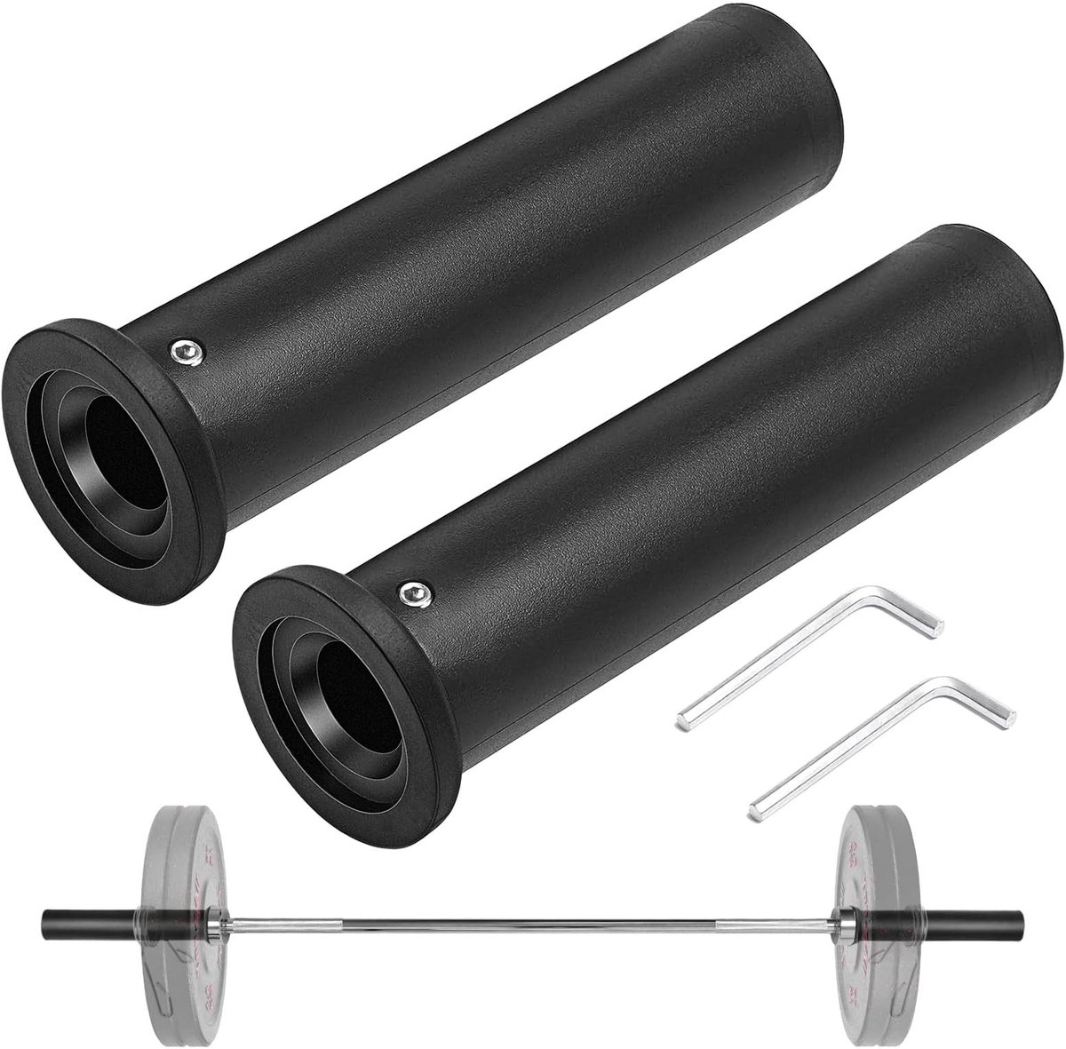Solidchoice - Set van 2 Dumbbell Adapter Sleeves voor Barbell Bars