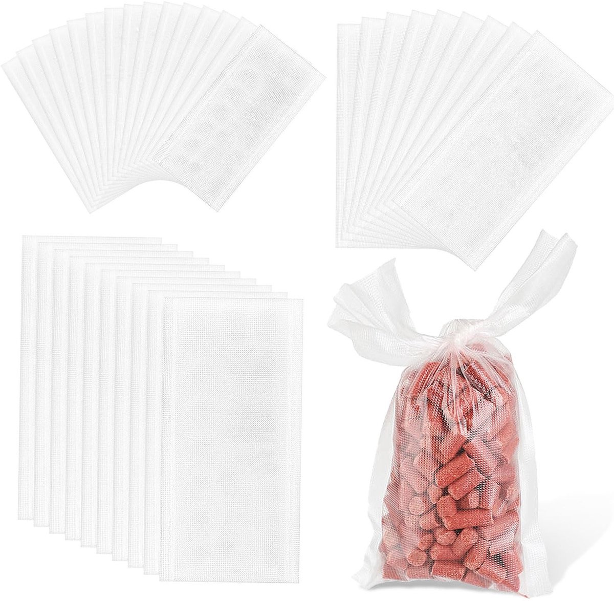Solidchoice - 200 Stuks PVA Zakjes voor Vishaak en Pellet Aas