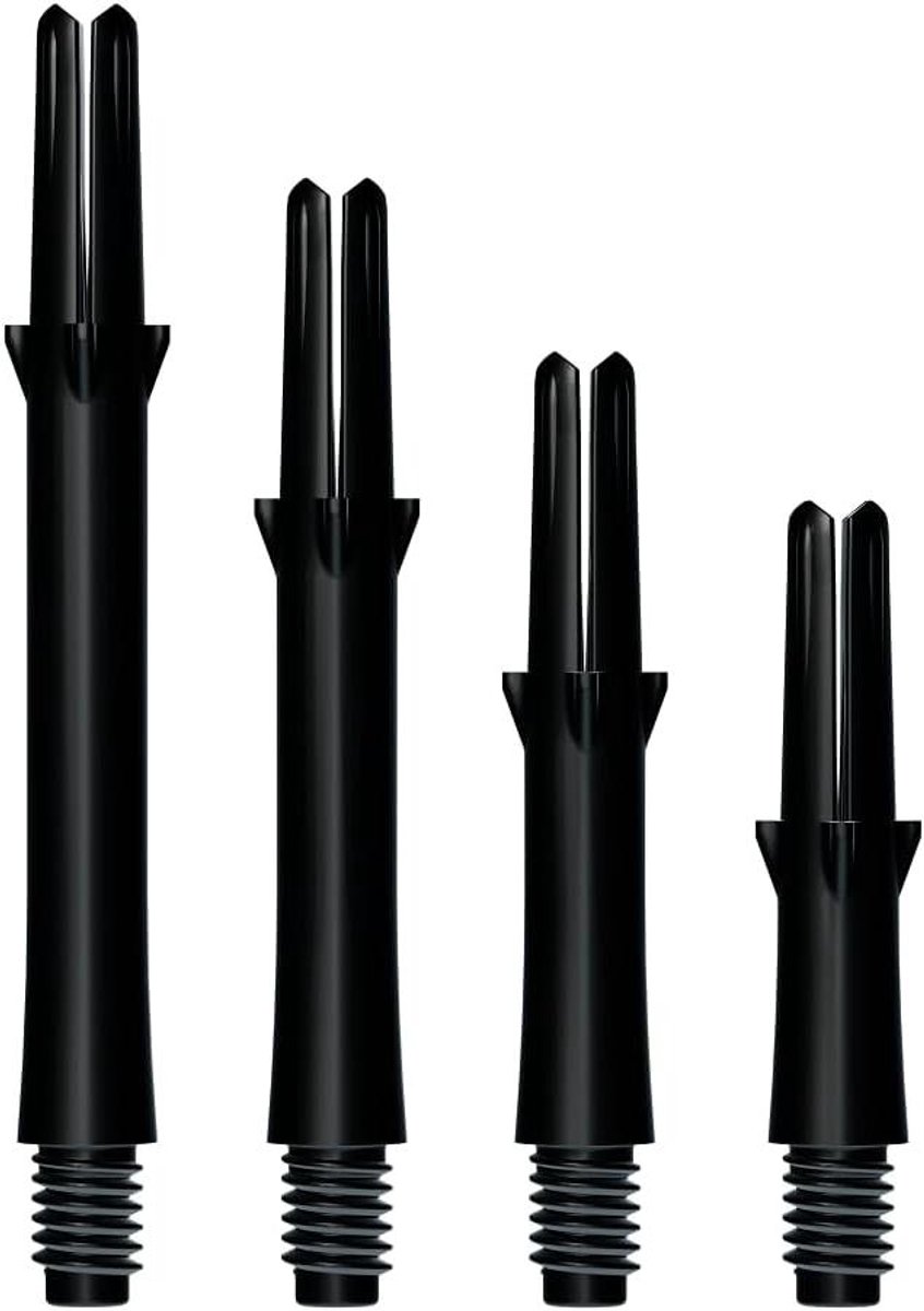 Dart Shafts - Dart Accessoires - Darten - Versterkt Design - Medium - Zwart