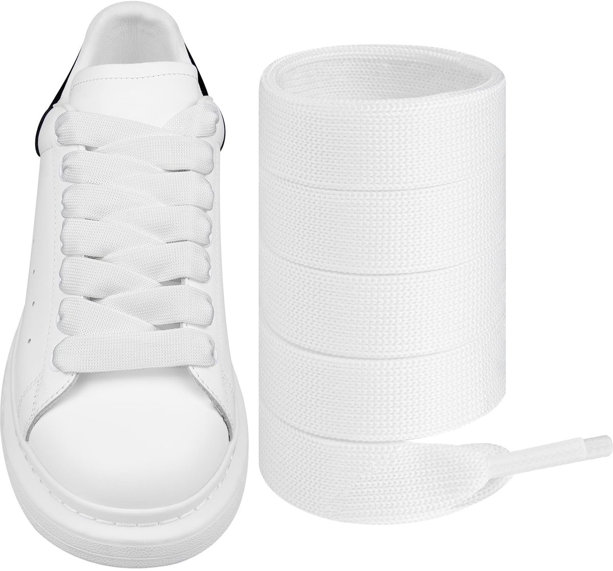 Veters voor Alexander McQueen Schoenen, Platte Vervangende Schoenveters Shoelaces Laces voor Sneakers