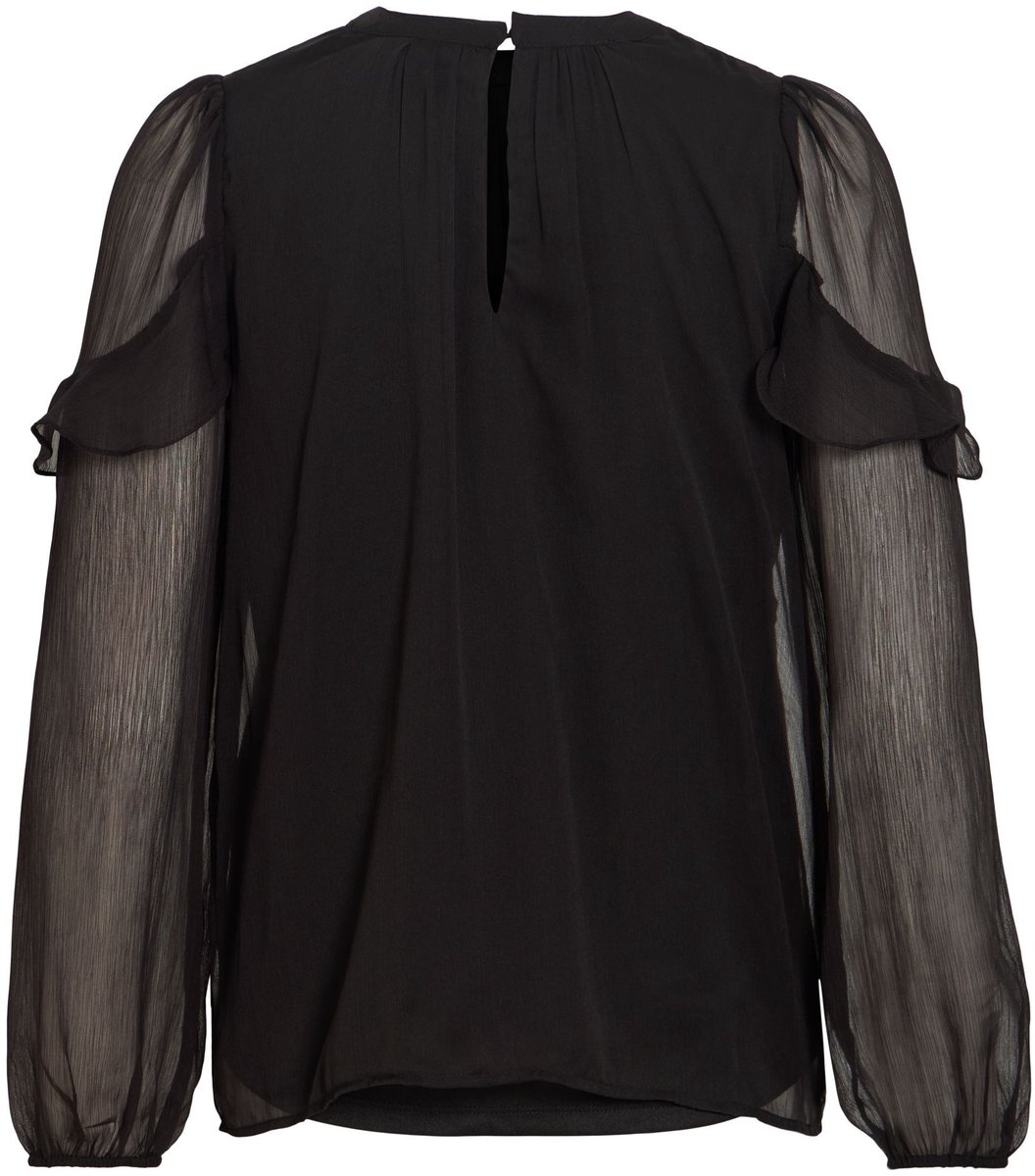 VILA - VIELLY L/S FLOUNCE TOP - NOOS - Dames - Blouses