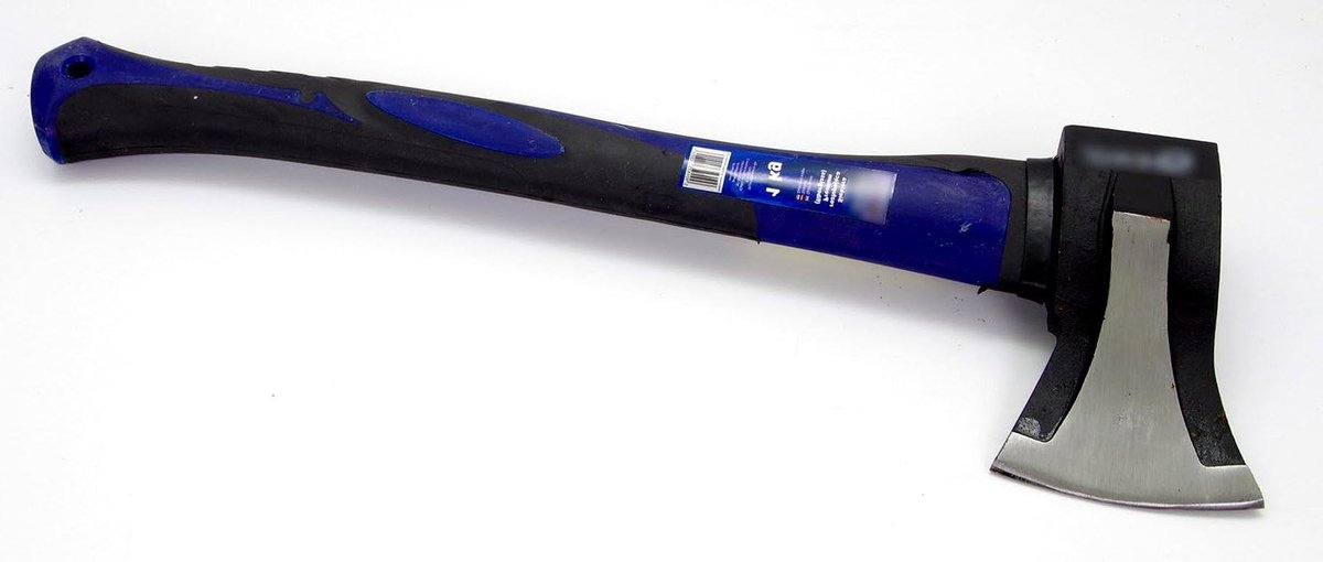Kloofbijl - Houthak gereedschap - Hout kloven - Glasvezel steel - 1000 gram - Zwart