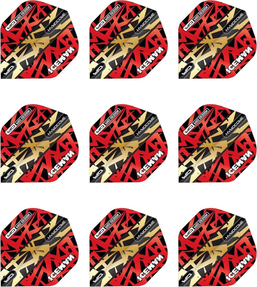Dartpijlen - Dartvluchten - Darts Spelen - Extra Dikke Kwaliteit - 3 Sets - Rood en Goud