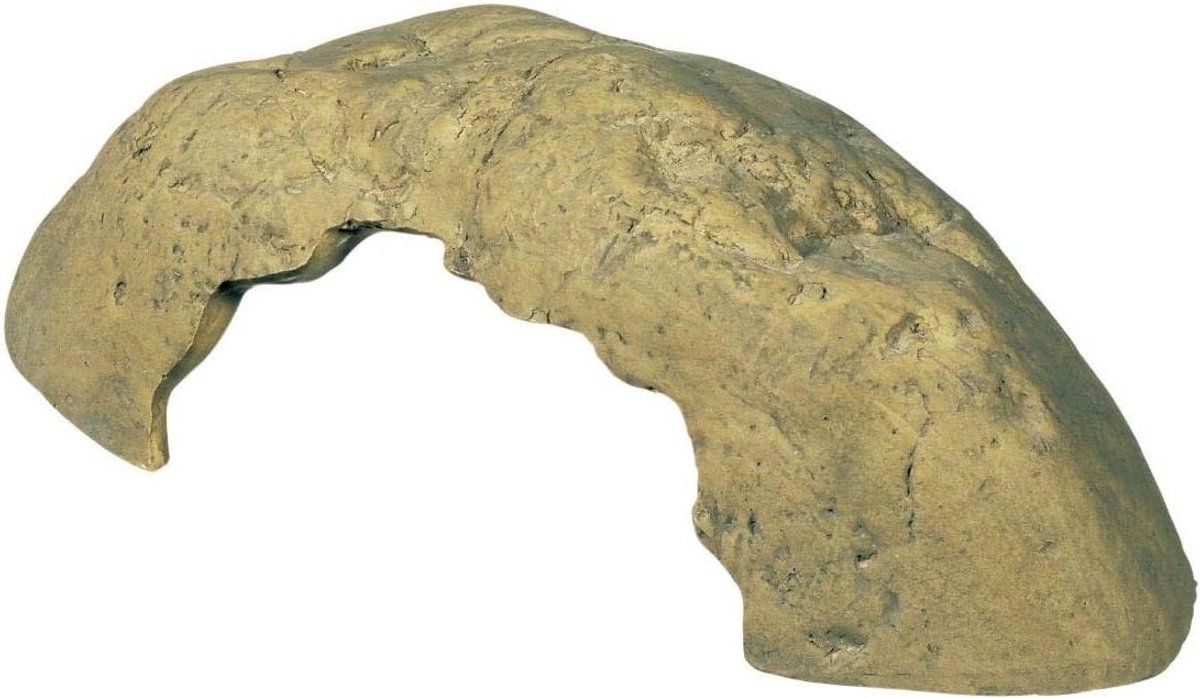 Reptielen Grot - Schuilplaats Terrarium - Veilig Verblijf - Natuurlijke Uitstraling - 8.89 x 17.27 x 5.59 cm - Grijs