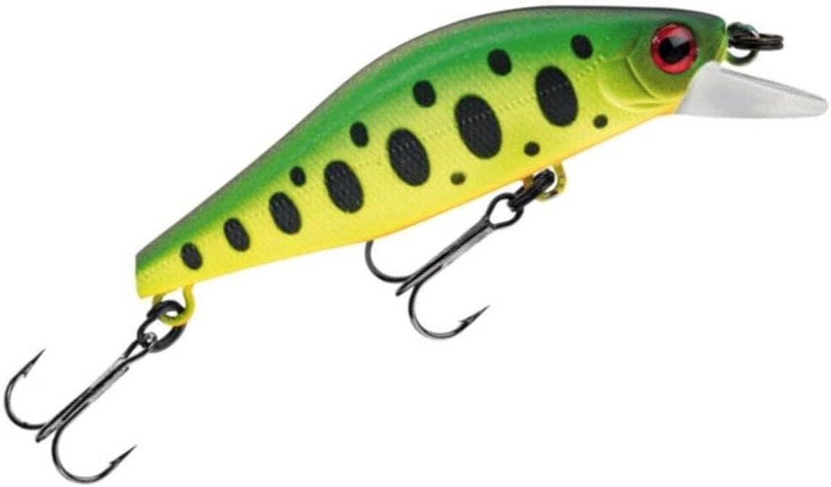 Wobbler Minnow - Kunstaas Forel - Hengelsport Vissen - Zinkend met Stabiele Loop - 5 cm - Fire Tiger