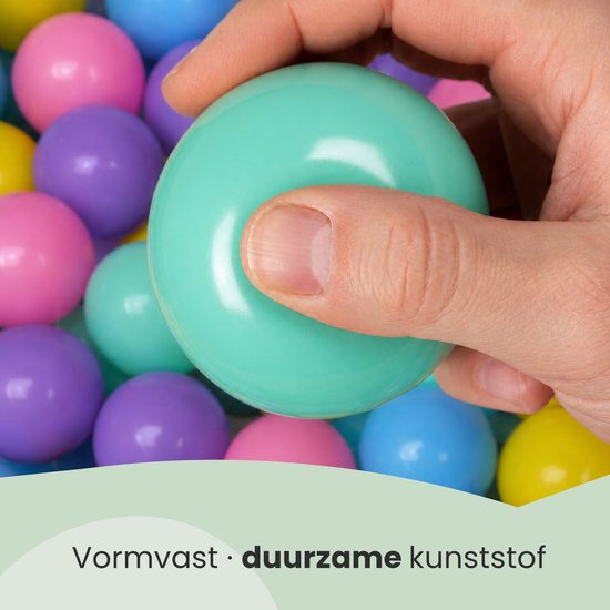 Vanaf dag Één: 100 Ballen voor Ballenbak - 6cm Plastic Baby Speelballen - Kinder Speelgoed Ballen — afbeelding 5